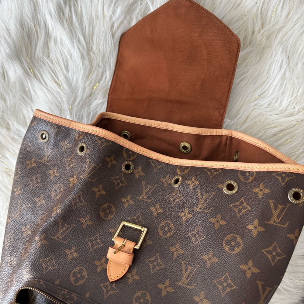 Louis Vuitton Brown Monogram Montsouris Backpack GM MINT condition! - Picture 15 of 16